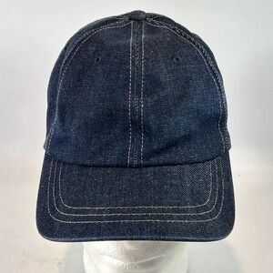 Levi's Unhooky Denim Hat Cap Strap Back Trucker Dark Wash Cotton Adjustable